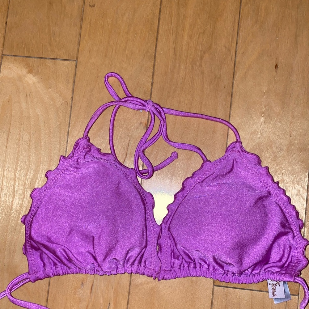 Luli Fama Purple Bathing suit top